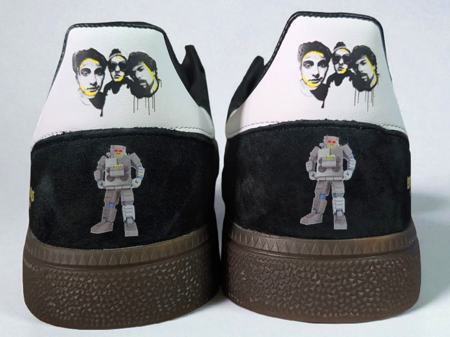 Limited edition Beastie Boys Intergalactic Adidas custom Black / white Handball Spezial trainers / sneakers