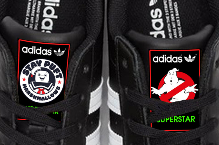 Limited edition Ghostbusters Black Adidas Superstar trainers / sneakers