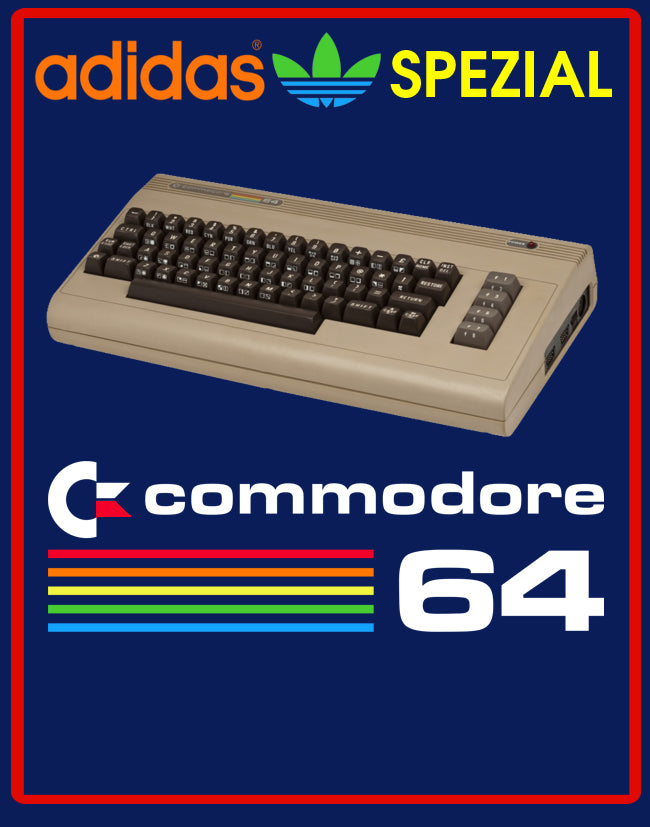 Limited edition Commodore 64 - Adidas custom Dark blue Handball Spezial trainers / sneakers