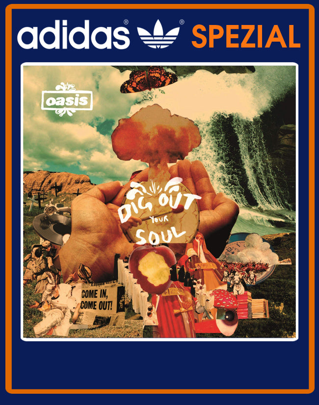 Limited edition Oasis - Dig out your soul - Adidas Navy custom Spezial trainers / sneakers