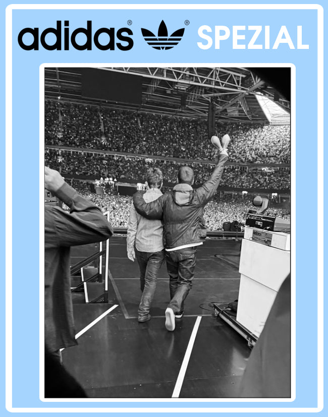 Limited edition Oasis Live 25 Reunion tour Adidas custom Blue / white Handball Spezial trainers / sneakers (Copy)