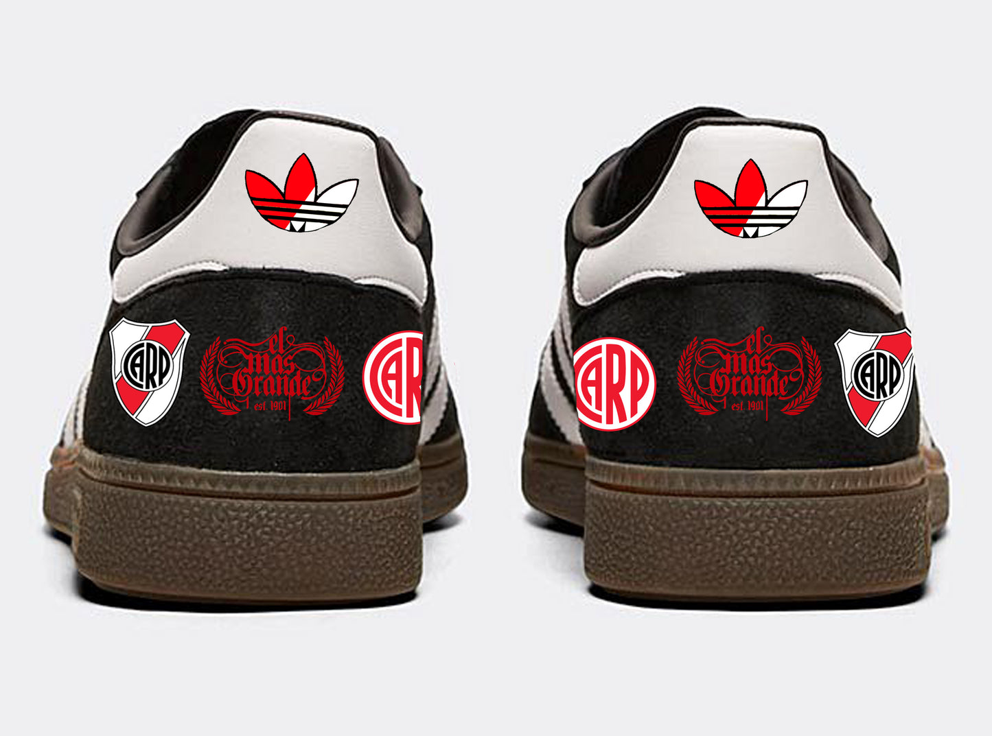 Limited edition Adidas River Plate black / red / white Spezial trainers / sneakers
