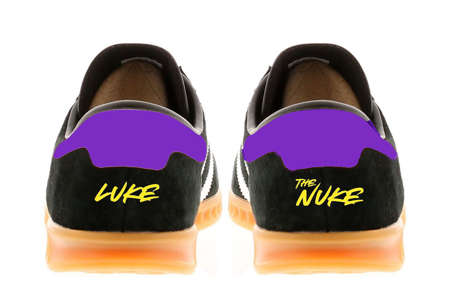Limited edition Luke Litter custom Hamburg trainers / sneakers