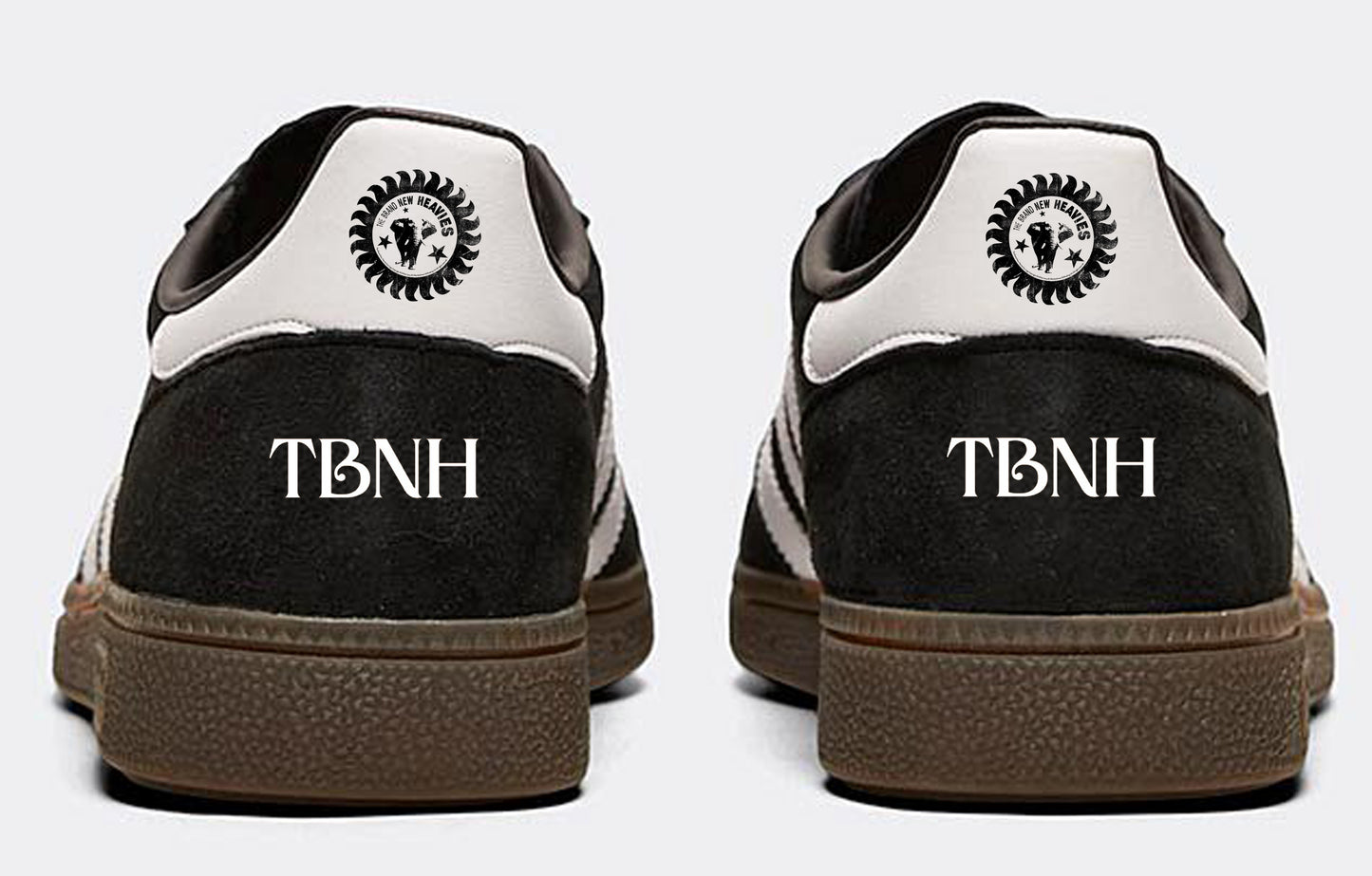 Limited edition The Brand New Heavies Adidas custom Black Spezial trainers / sneakers