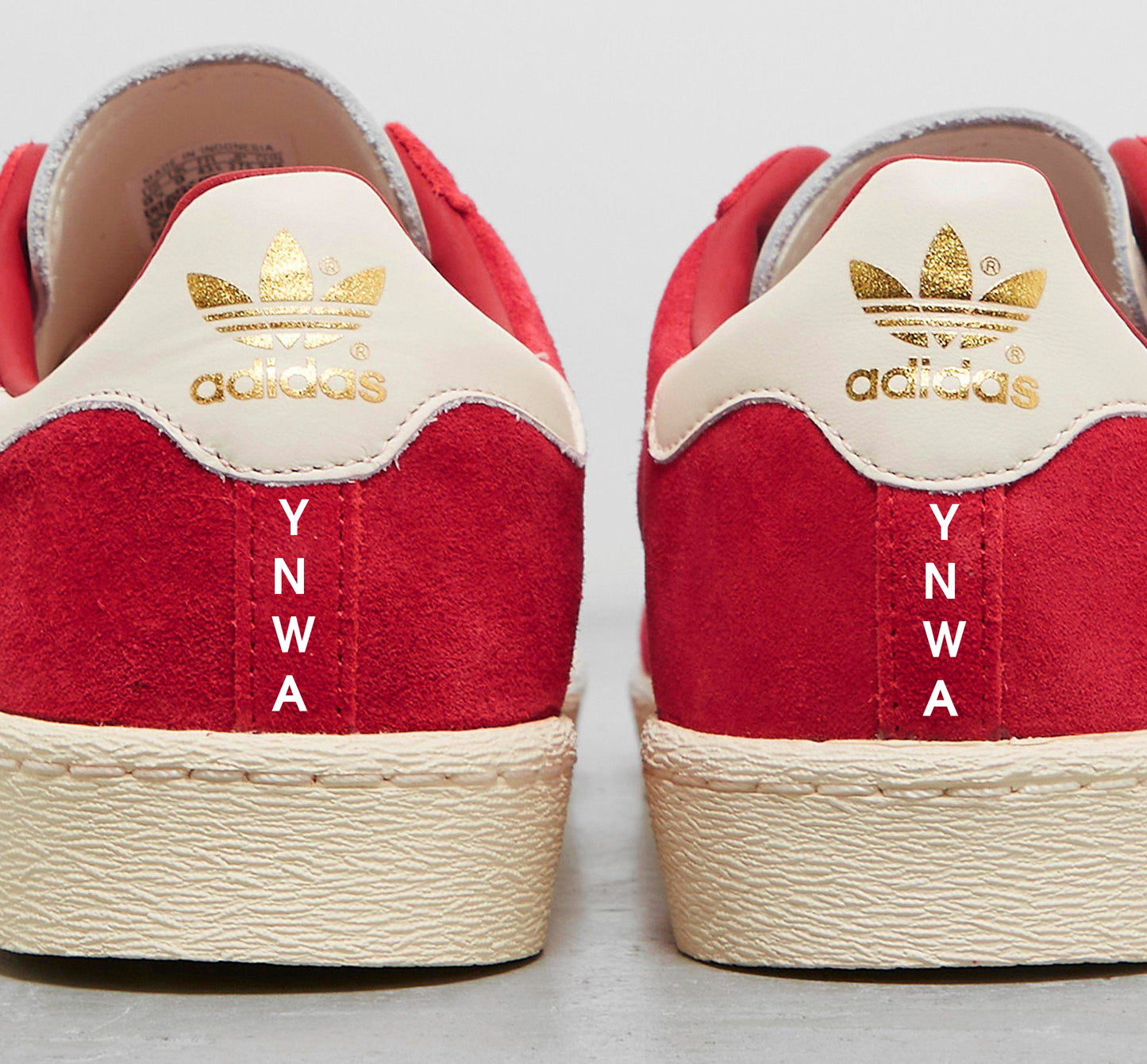 Limited edition Liverpool FC Premier league champions 25 red / white Adidas custom Jabbar trainers / sneakers