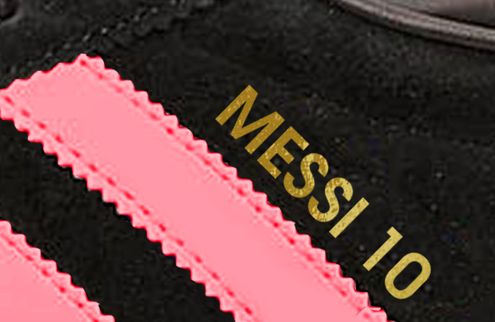 Limited edition Messi Inter Miami Black / pink Adidas custom Handball Spezial trainers / sneakers