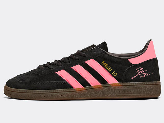 Limited edition Messi Inter Miami Black / pink Adidas custom Handball Spezial trainers / sneakers