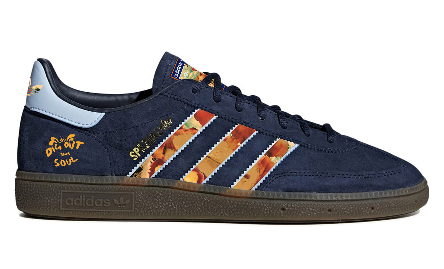 Limited edition Oasis - Dig out your soul - Adidas Navy custom Spezial trainers / sneakers