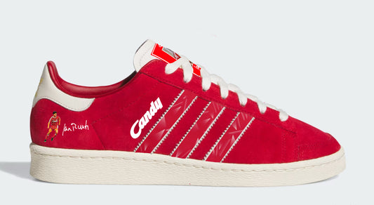 Limited edition Liverpool FC Ian Rush Candy 89/90 Kit  red / white Adidas custom Jabbar trainers / sneakers