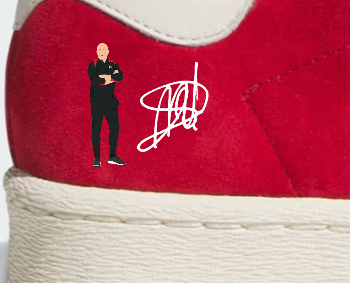 Limited edition Liverpool FC Premier league champions 25 red / white Adidas custom Jabbar trainers / sneakers
