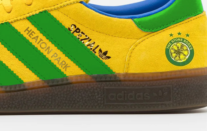 Limited edition The Stone Roses Heaton Park 2012 Yellow / Green / blue trainers / sneakers