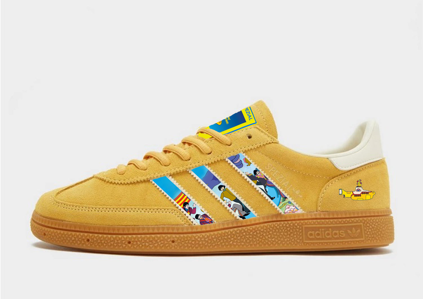 Limited edition The Beatles - Yellow Submarine suede Adidas Handball Spezial trainers / sneakers