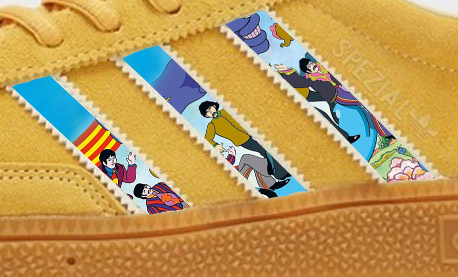 Limited edition The Beatles - Yellow Submarine suede Adidas Handball Spezial trainers / sneakers