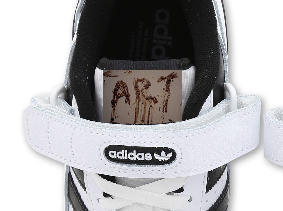 Limited edition Adidas Terrifier Movie Custom White / Black Centeninal Lo trainers / sneakers
