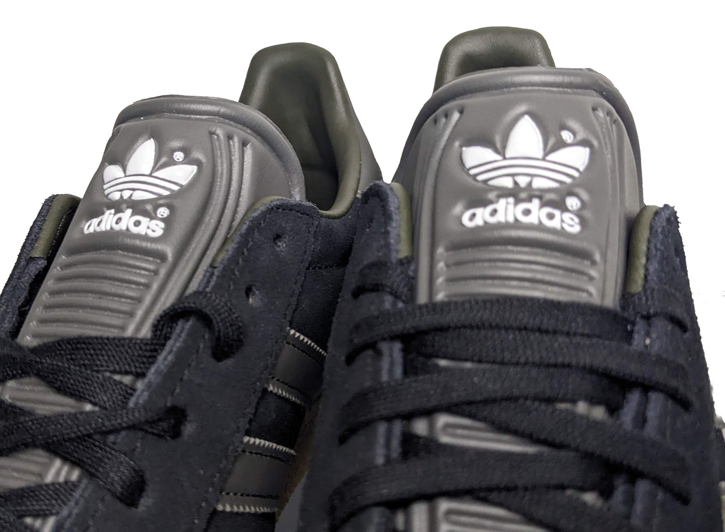Limited edition Muhammad Ali inspired Black / Grey Adidas custom Gazelle trainers / sneakers