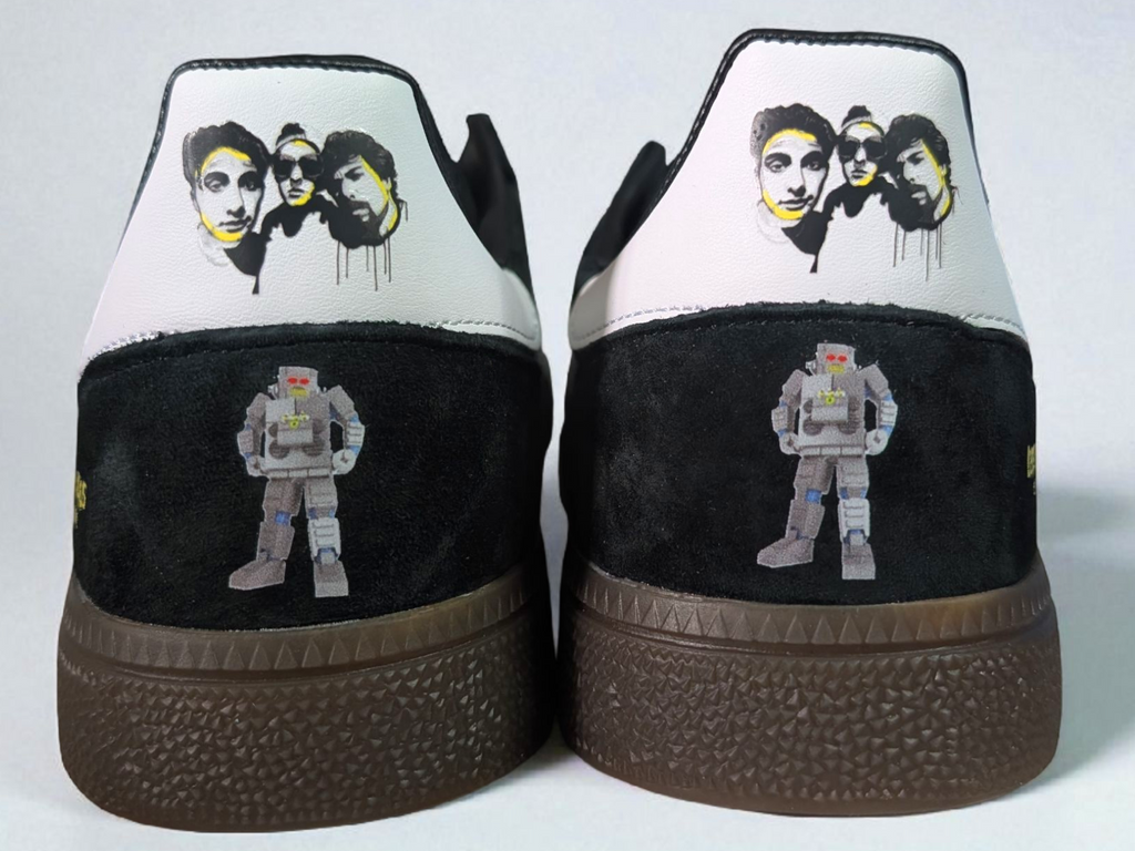 Limited edition Beastie Boys Intergalactic Adidas custom Black / white Handball Spezial trainers / sneakers