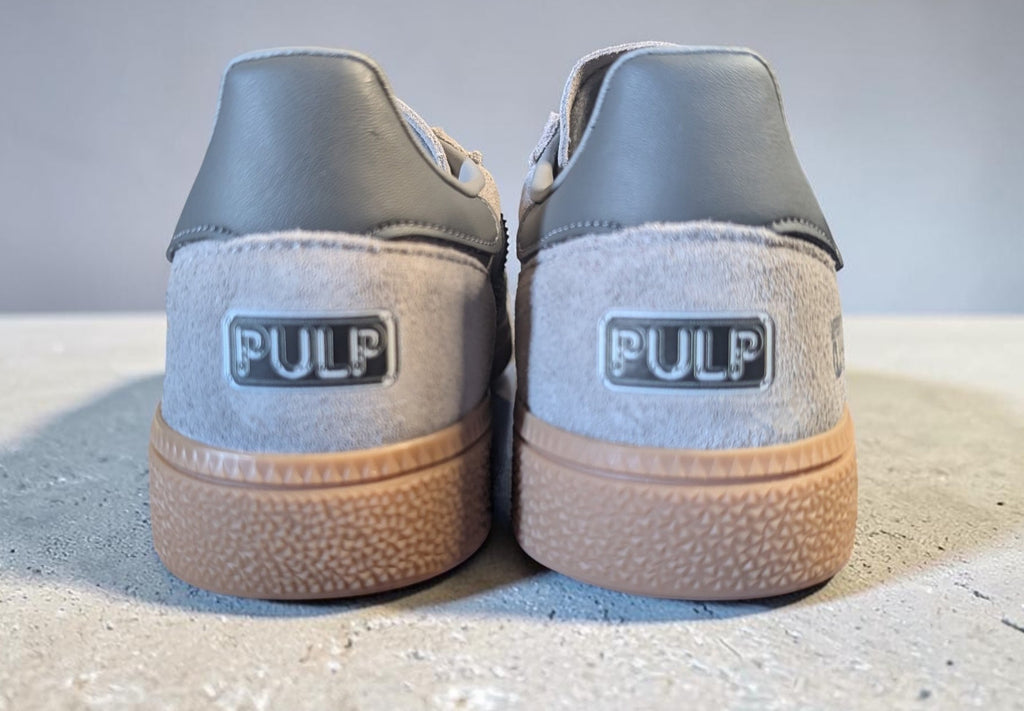 Limited edition Pulp Different Class custom grey Adidas Handball Spezial trainers / sneakers