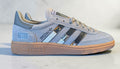 Limited edition Pulp Different Class custom grey Adidas Handball Spezial trainers / sneakers