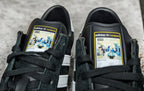 Limited edition Oasis Definitely maybe inspired Black Adidas custom Hamburg trainers / sneakers