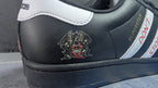 Limited edition Queen - Don`t stop me now black / white Adidas custom Superstar trainers / sneakers