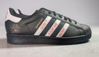 Limited edition Queen - Don`t stop me now black / white Adidas custom Superstar trainers / sneakers
