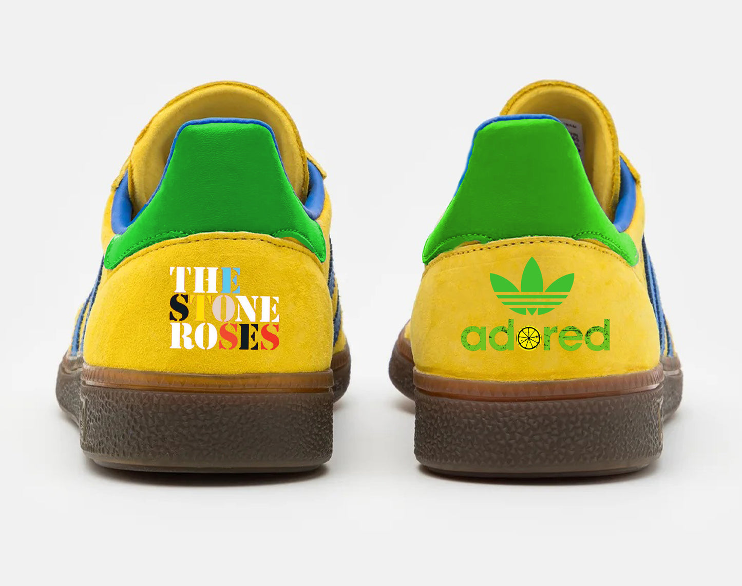 Limited edition The Stone Roses Heaton Park 2012 Yellow / Green / blue  trainers / sneakers
