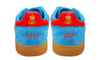 Limited edition Crystal Palace FA Cup winners 25 Adidas custom Blue / Red Spezial trainers / sneakers
