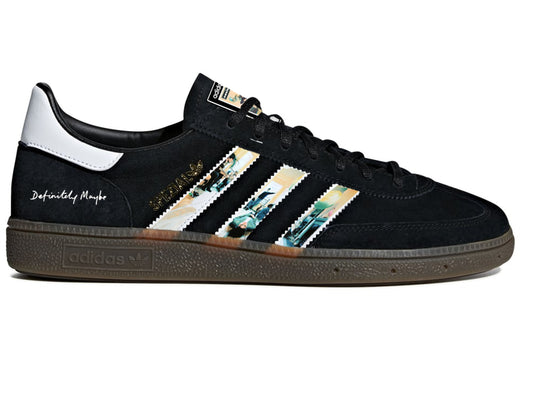 Limited edition Oasis Definitely maybe inspired Black Adidas custom Spezial trainers / sneakers