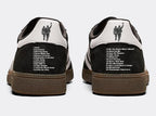 Limited edition Oasis Live 25 Wembley Adidas custom Black / white Handball Spezial trainers / sneakers