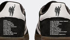Limited edition Oasis Live 25 Heaton Park Adidas custom Black / white Handball Spezial trainers / sneakers