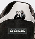 Limited edition Oasis Heathen Chemistry inspired black / white  Adidas custom Handball Spezial trainers / sneakers