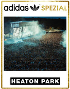 Limited edition Oasis Live 25 Heaton Park Adidas custom Black / white Handball Spezial trainers / sneakers