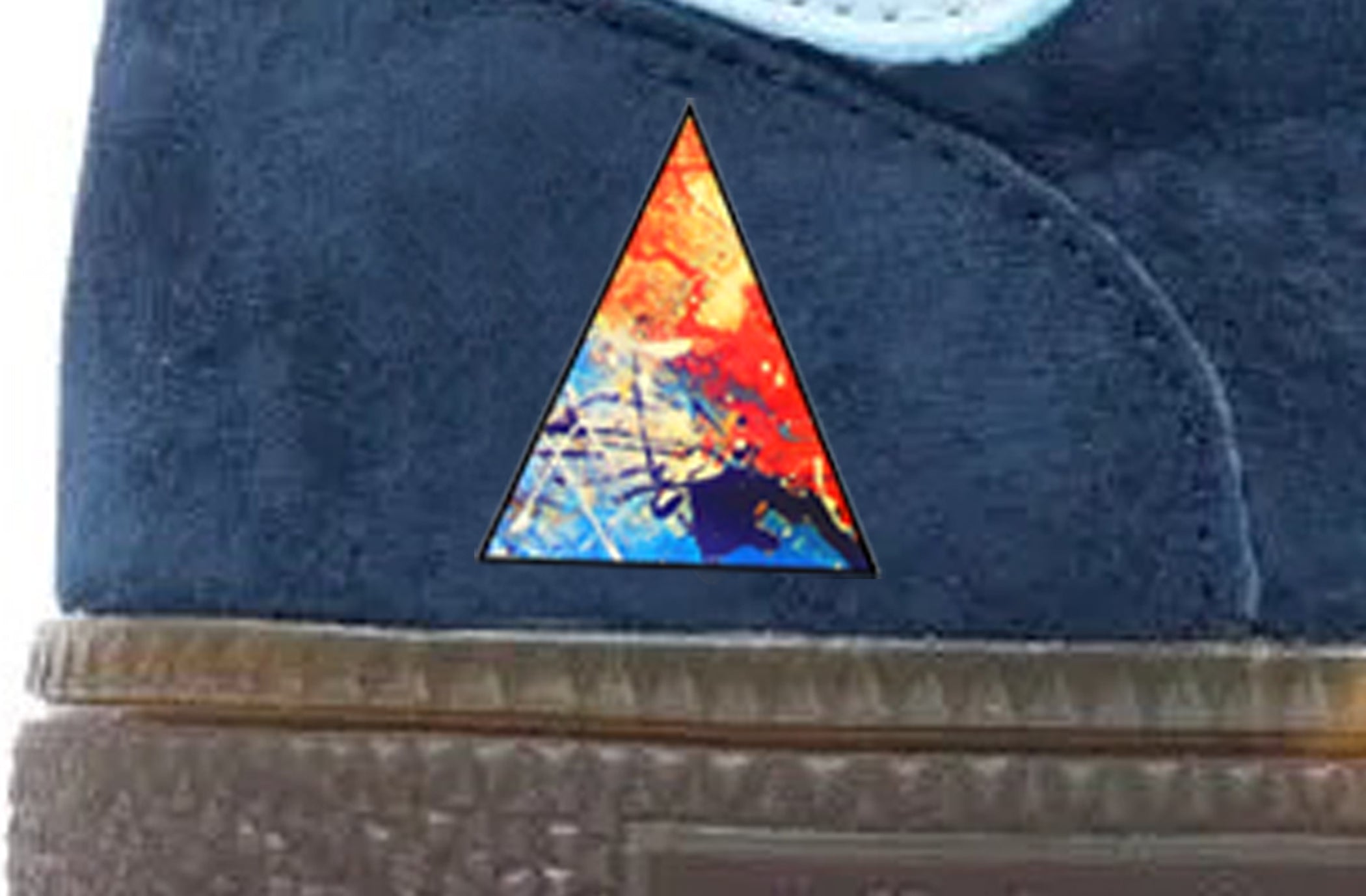 Limited edition The Stone Roses Spike Island adidas original Navy / Sky Blue Handball Spezial custom trainers / sneakers