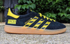 Limited edition The Hacienda Fac 51 Factory records Black / yellow Adidas custom Handball Spezial trainers / sneakers