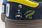 Limited edition Diego Maradona Boca Juniors Navy / Yellow / Blue Adidas custom Handball Spezial trainers / sneakers