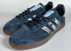 Limited edition U2 Achtung Baby Navy blue Adidas custom Handball Spezial trainers / sneakers