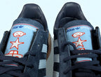 Limited edition U2 Achtung Baby Navy blue Adidas custom Handball Spezial trainers / sneakers