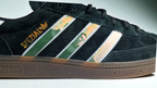 Limited edition Liam Gallagher Why me Why not? black / white Adidas custom Spezial trainers / sneakers