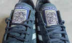 Limited edition The Stone Roses Made of Stone Custom Adidas leather Spezials  navy blue trainers / sneakers