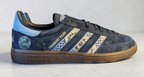 Limited edition The Stone Roses Finsbury park  Custom Adidas leather Spezials  navy blue trainers / sneakers