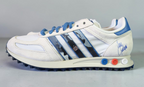 Limited edition Liam Gallagher Tambourine white / blue Adidas LA trainers  / sneakers