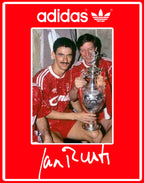 Limited edition Liverpool FC Ian Rush Candy 89/90 Kit  red / white Adidas custom Jabbar trainers / sneakers