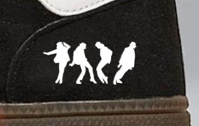 Limited edition Michael Jackson black / white Adidas custom Handball Spezial trainers / sneakers