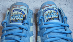 Limited edition Manchester City Treble Winners `23 inspired light blue/ white / burgundy Adidas custom Handball Spezial trainers / sneakers