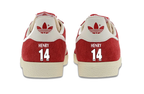 Limited edition Arsenal FC Thierry Henry Red / White Adidas custom Gazelle trainers / sneakers