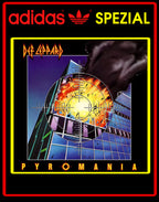 Limited edition Def Leppard - Adidas custom Black Spezial trainers / sneakers