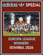 Limited edition Aston Villa Europa league winners 2026 inspired burgundy / blue Adidas custom Handball Spezial trainers / sneakers