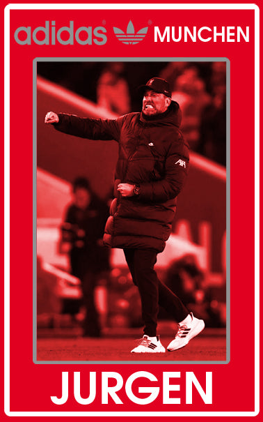 Limited edition Liverpool FC Jurgen Klopp 6 trophies inspired red / silver Adidas custom Munchen trainers / sneakers