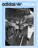 Limited edition Oasis Live 25 Reunion tour Adidas custom Blue / white Handball Spezial trainers / sneakers (Copy)