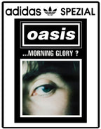 Limited edition Oasis What`s the story morning glory black / white Adidas custom Handball Spezial trainers / sneakers